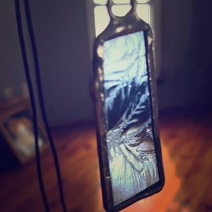 Stained glass pendant necklace